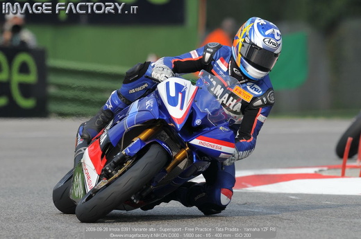 2009-09-26 Imola 0391 Variante alta - Supersport - Free Practice - Tata Pradita -  Yamaha YZF R6